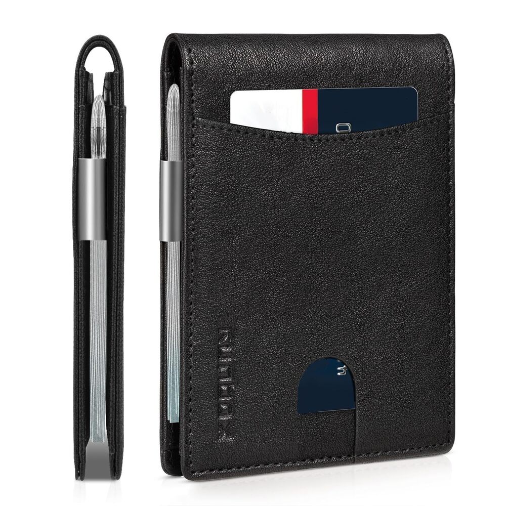 7338 Money Clip Slim Wallets RFID Blocking 11 Card Holder Minimalist Small